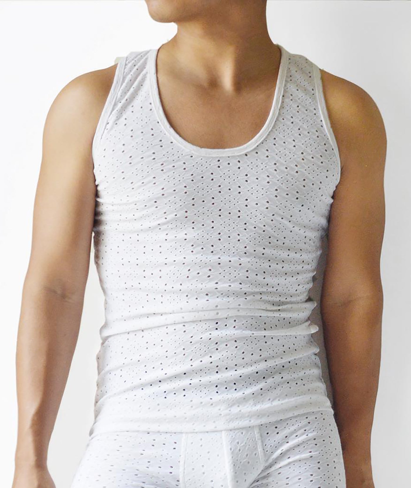 SPORTY WHITE BOXER BRIEF