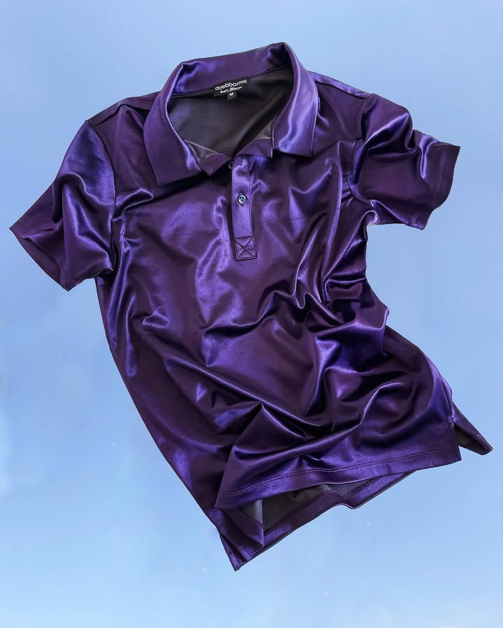PURPLE METALIC PARTY POLO