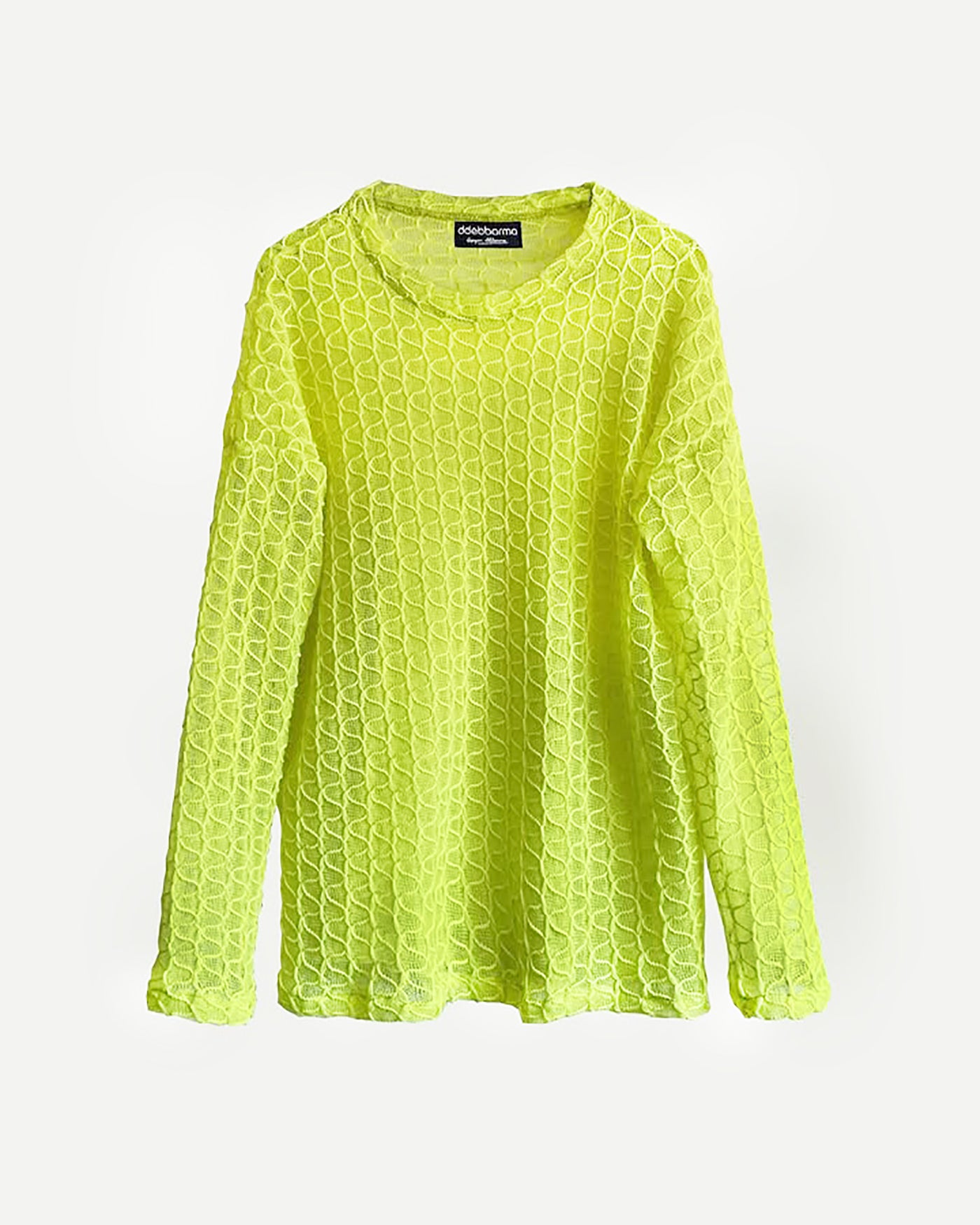 NEON DROP SHOULDER CREW-NECK TOP