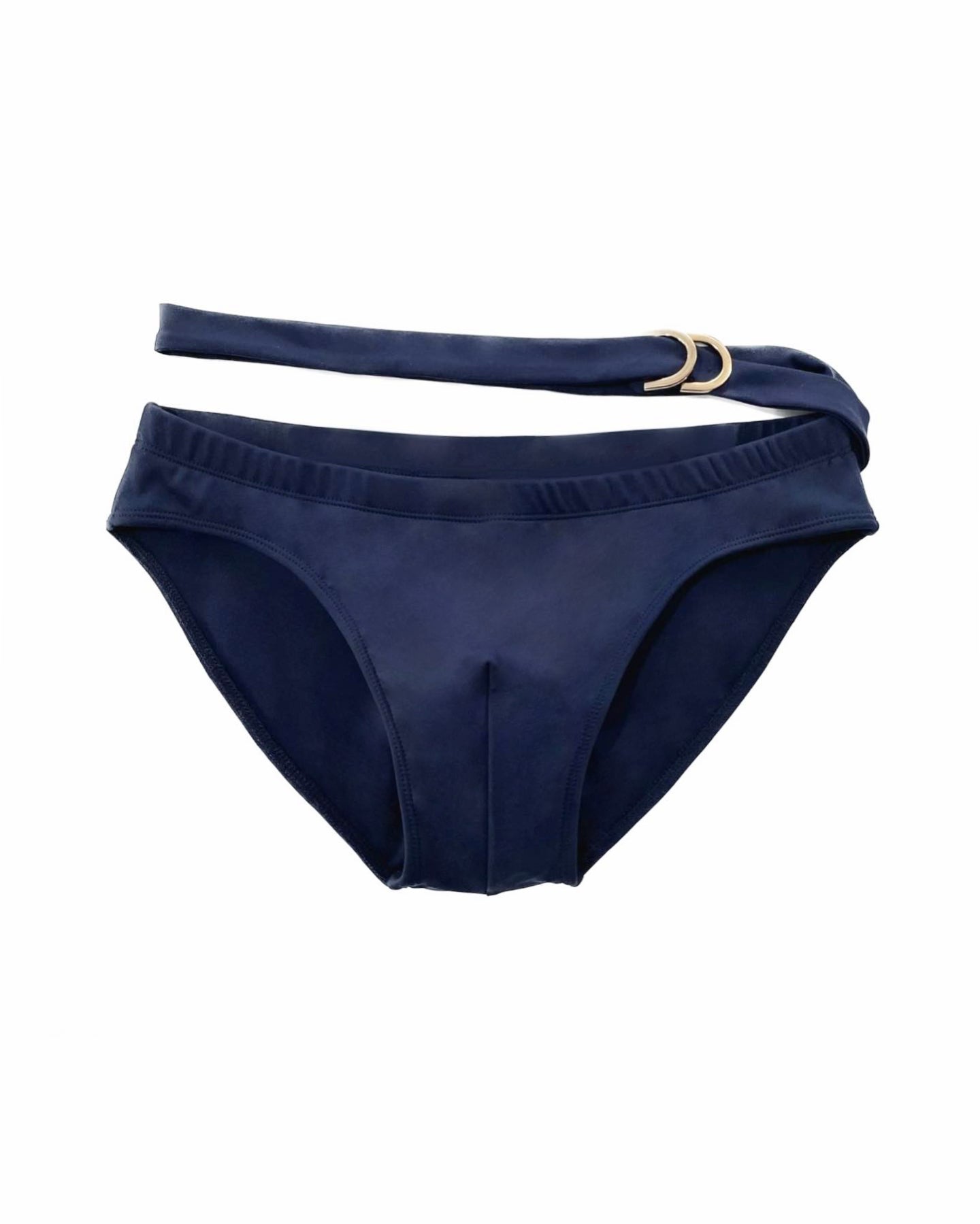 DOUBLE WAISTBAND BLUE SWIM BRIEF