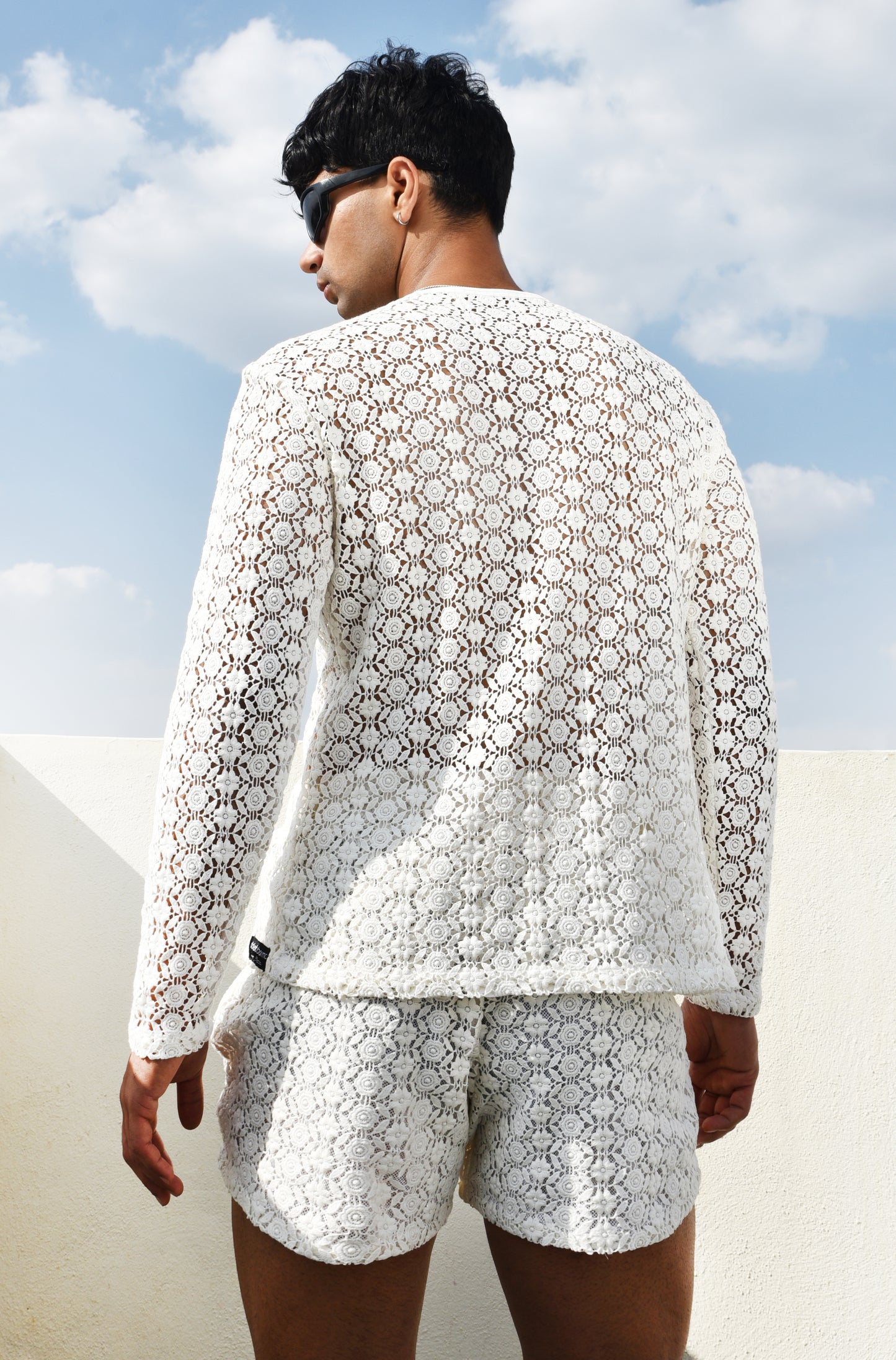 WHITE FLORA LACE TOP