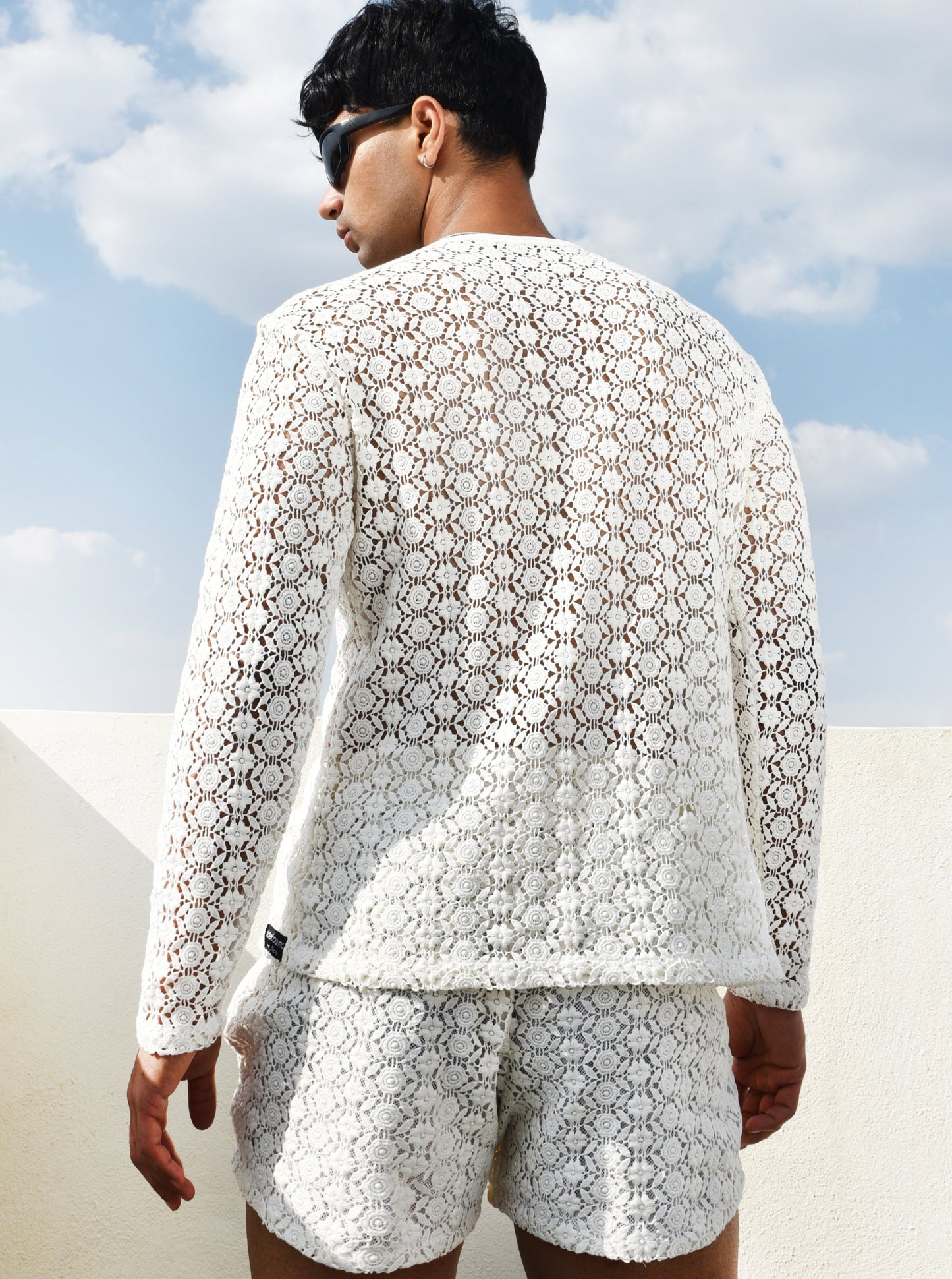 WHITE FLORA LACE TOP