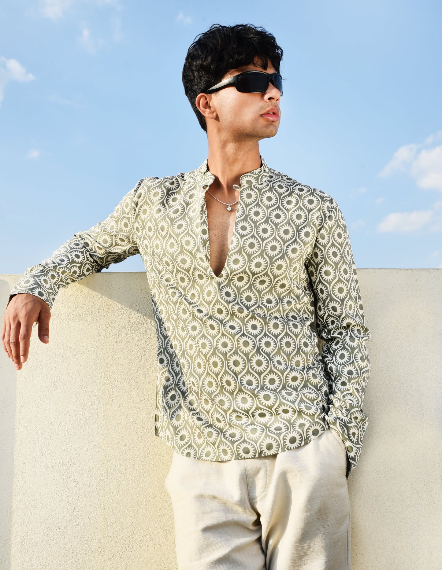 SUN PRINT KURTA SHIRT