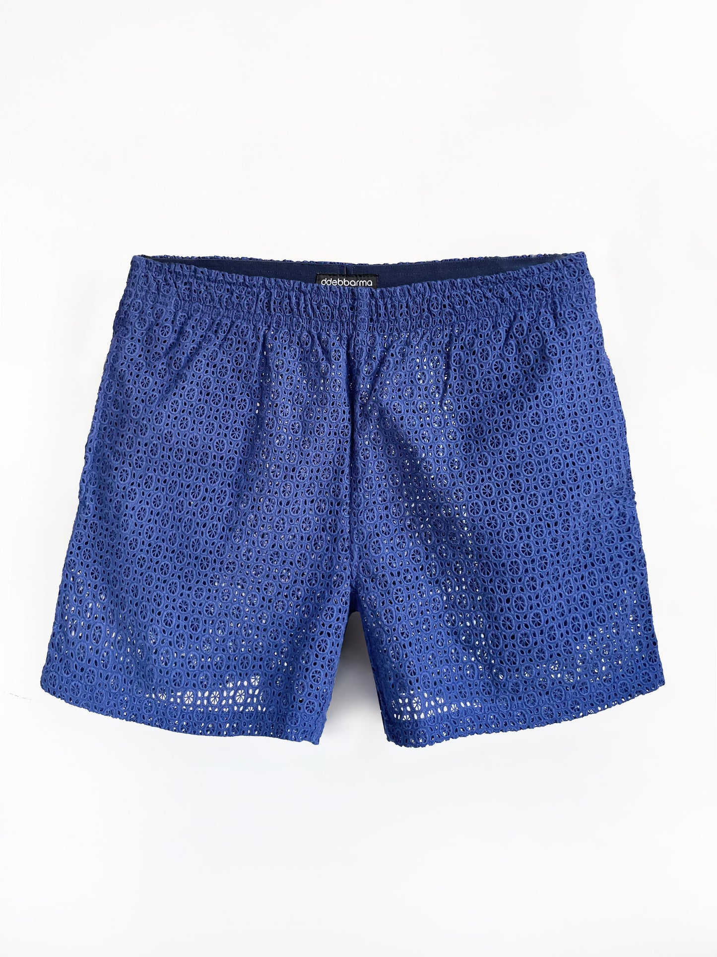 JAY BLUE COTTON LACE SHORTS