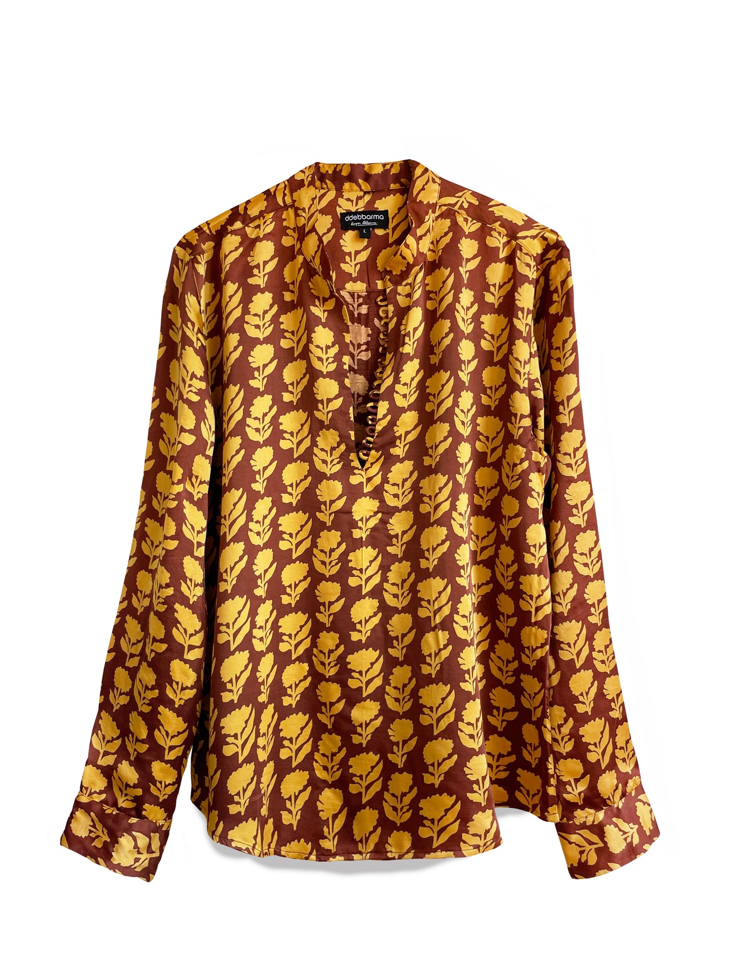 MUSTARD FLORA KURTA SHIRT