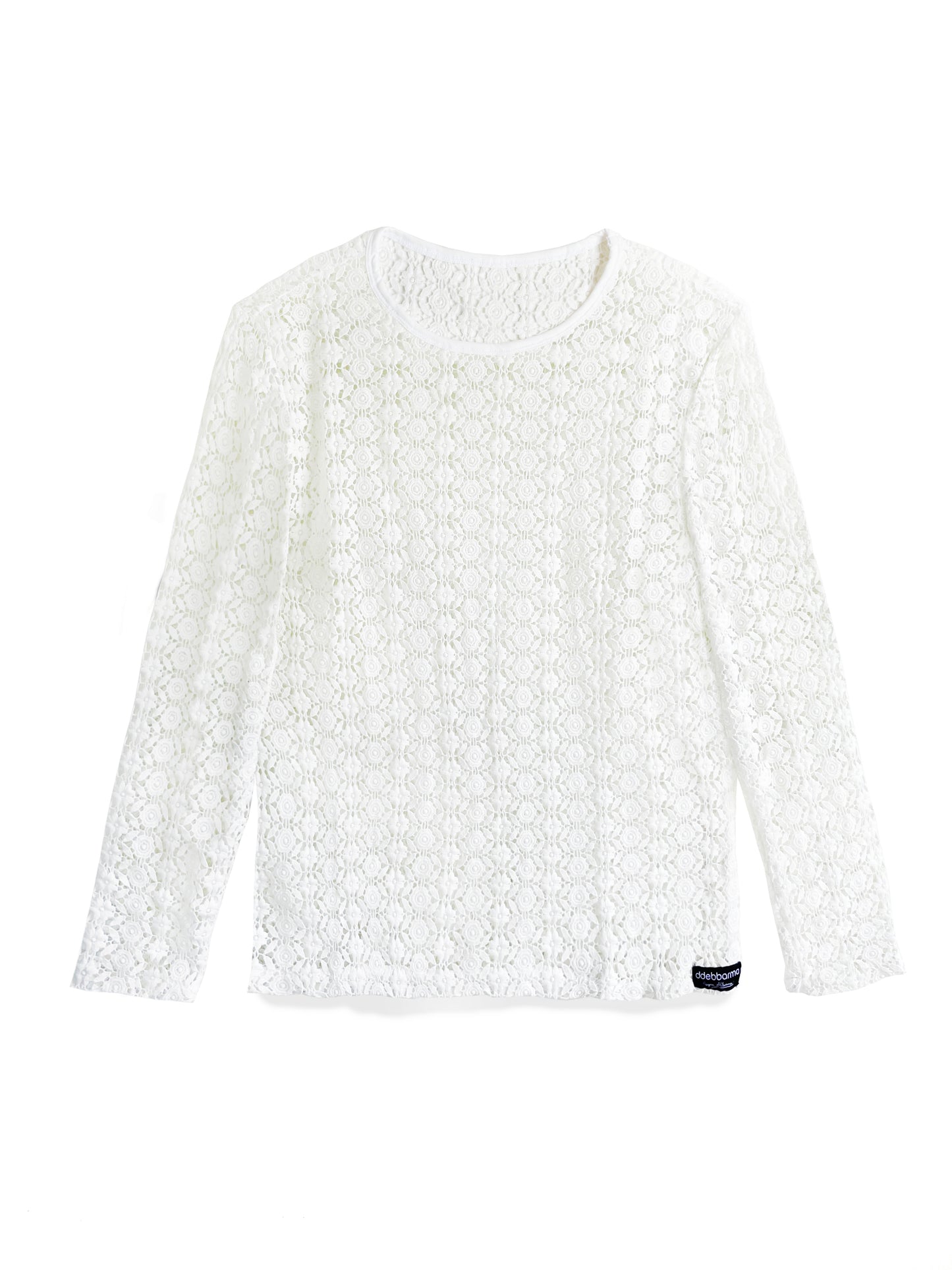 WHITE FLORA LACE TOP