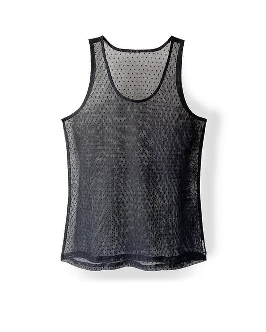 BLACK DOTTED MESH TANK